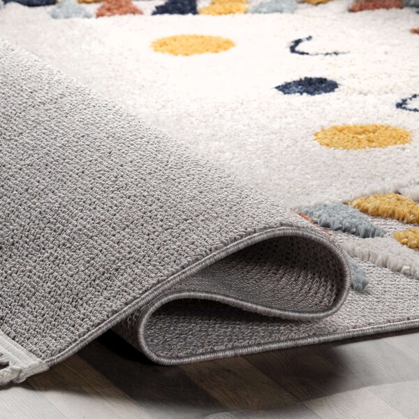Nuloom Amiah Hedgehog High-Low Kids Tasseled Area Rug 5ft 3in x 7ft 7in - KKLR37A-53077
