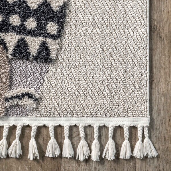 Nuloom Ailsa Fox Tribal Kids Tasseled Area Rug 5ft 3in x 7ft 7in - KKLR31A-53077