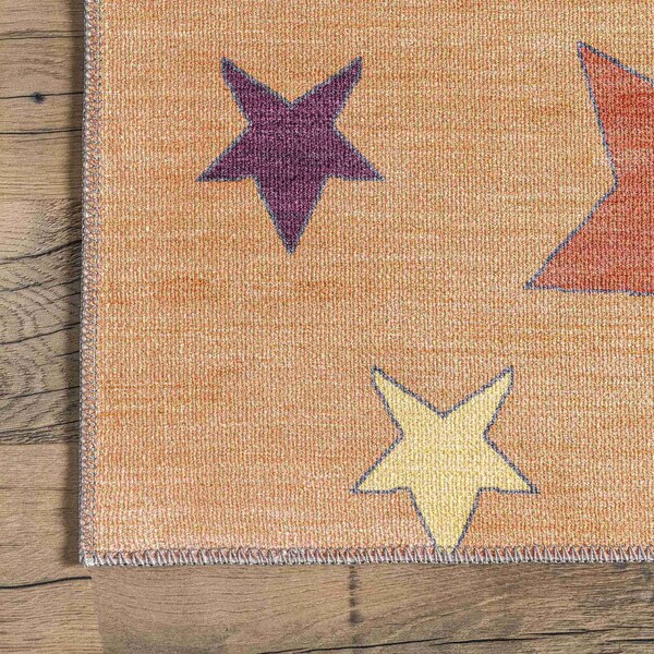 Nuloom Leonie Outer Space Machine Washable Kids Area Rug 7ft 3in x 9ft - KFFX07A-709