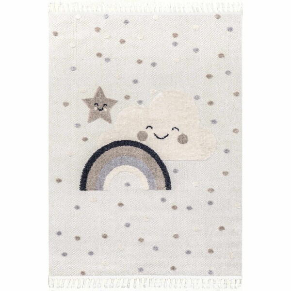 Nuloom Catlin Sweet Dreams High/Low Kids Area Rug 4ft x 6ft - KKLR33A-406