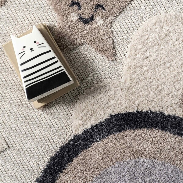 Nuloom Catlin Sweet Dreams High/Low Kids Area Rug 4ft x 6ft - KKLR33A-406