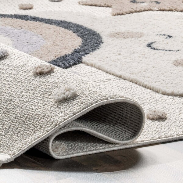 Nuloom Catlin Sweet Dreams High/Low Kids Area Rug 4ft x 6ft - KKLR33A-406