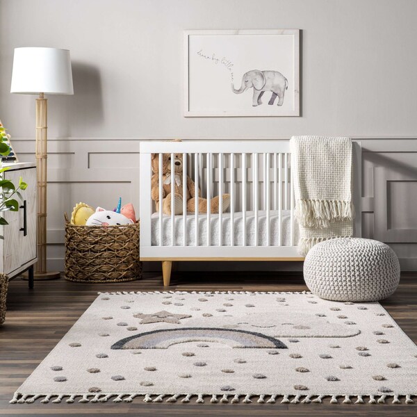 Nuloom Catlin Sweet Dreams High/Low Kids Area Rug 4ft x 6ft - KKLR33A-406