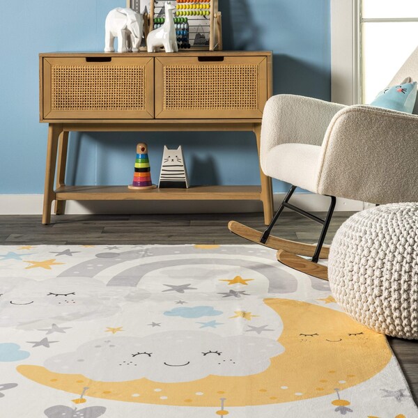 Nuloom Sweet Dreams Machine Washable Kids Area Rug 5ft x 7ft 6in - HJCL06A-5076