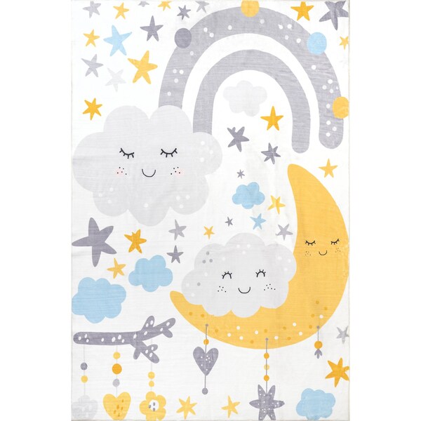 Nuloom Sweet Dreams Machine Washable Kids Area Rug 5ft x 7ft 6in - HJCL06A-5076