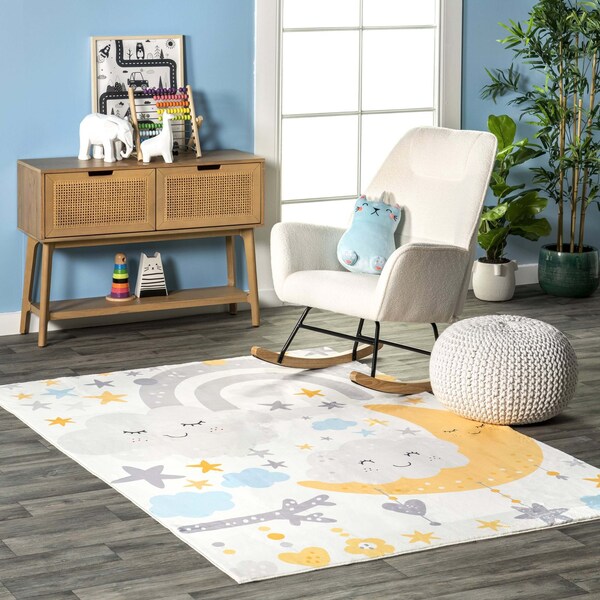 Nuloom Sweet Dreams Machine Washable Kids Area Rug 5ft x 7ft 6in - HJCL06A-5076