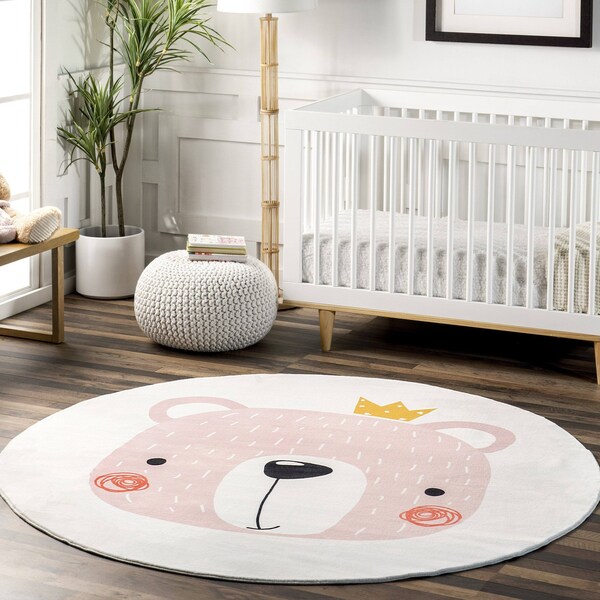Nuloom Nesta Queen Bear Machine Washable Kids Area Rug 6ft - HJCL20A-R606