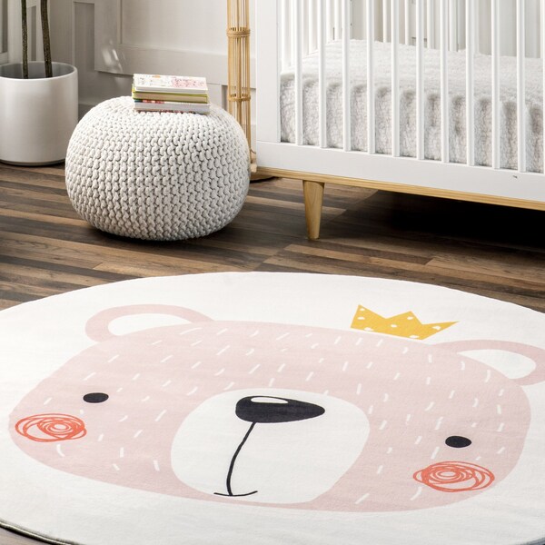 Nuloom Nesta Queen Bear Machine Washable Kids Area Rug 6ft - HJCL20A-R606