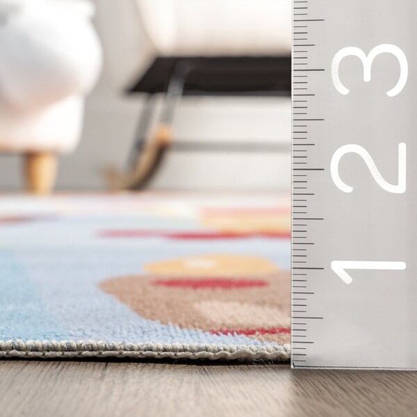 Nuloom Paxton Machine Washable Kids Zoo Nursery or Playroom Area Rug 4ft x 6ft - HJAU43A-406