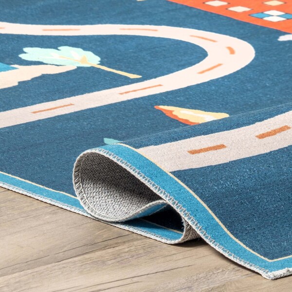 Nuloom Zita Neighborhood Machine Washable Kids Area Rug 3ft x 5ft - BIRV90A-305