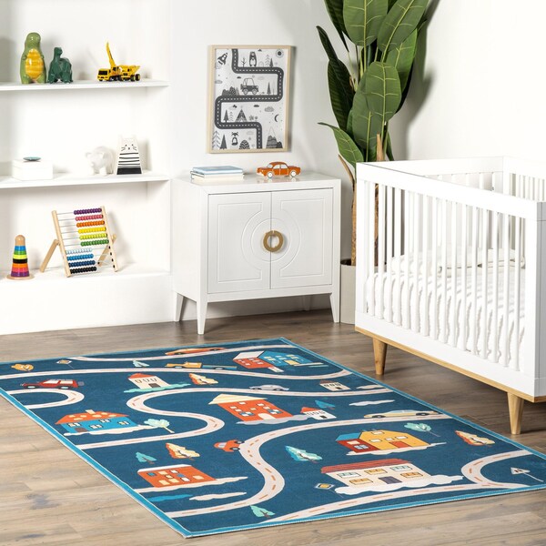 Nuloom Zita Neighborhood Machine Washable Kids Area Rug 3ft x 5ft - BIRV90A-305