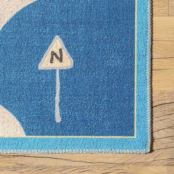 Nuloom Zita Neighborhood Machine Washable Kids Area Rug 3ft x 5ft - BIRV90A-305