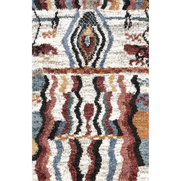 Nuloom Henley ZigZag Kids Shag Area Rug 5ft x 7ft 6in - OZCD05A-508