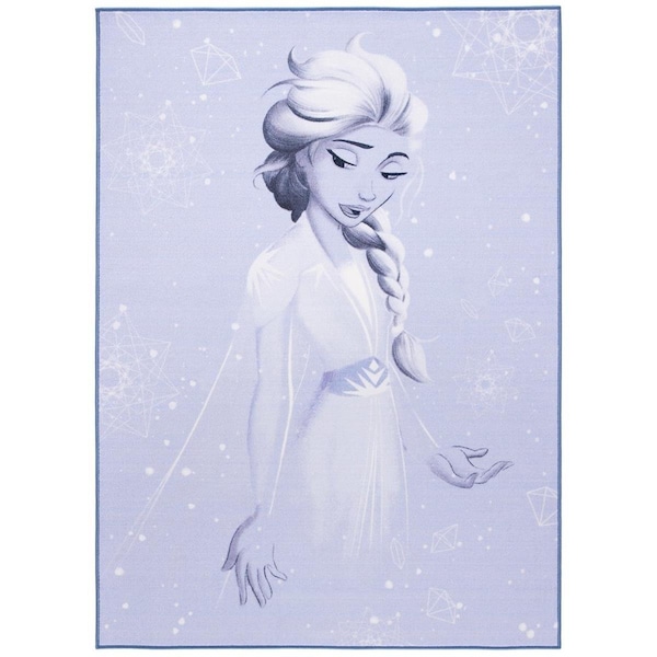 Safavieh 5 x 7 ft. Disney Believe Rectangle RugLavender & Grey - DSN555V-5