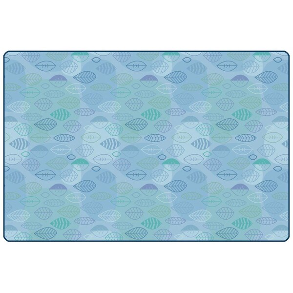 Wall-To-Wall 4 x 6 ft. Rectangle Peaceful Spaces Leaf Rug - WA2547382