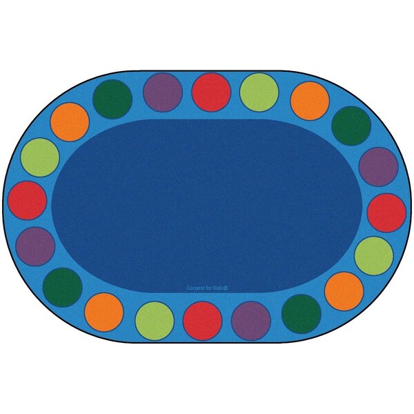Carpets For Kids 8 x 12 ft. Seating Circles Circletime RugOval - 4208