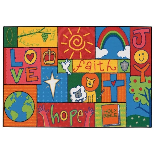 Carpets For Kids Carpets for Kids 36.71 Inspirational Patchwork  3 ft. x 4.5 ft. - 36.71