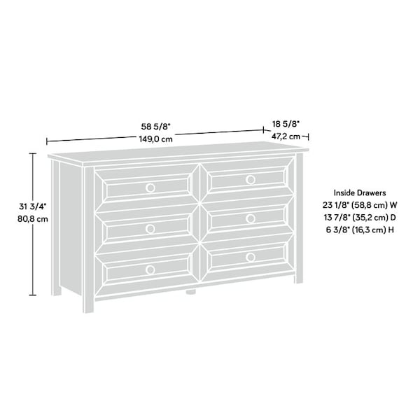 Sauder Hillmont Farm Dresser Tao A2 - 435183