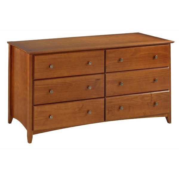 Procomfort Furniture Shaker Style 6 Drawer Dresser - Cherry - PR2540946