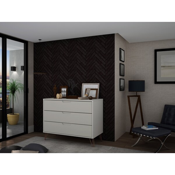 Manhattan Comfort Rockefeller Dresser, Off White - 103GMC8