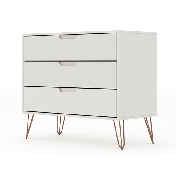 Manhattan Comfort Rockefeller Dresser, Off White - 103GMC8