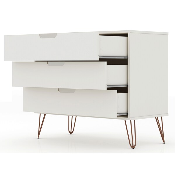 Manhattan Comfort Rockefeller Dresser, Off White - 103GMC8