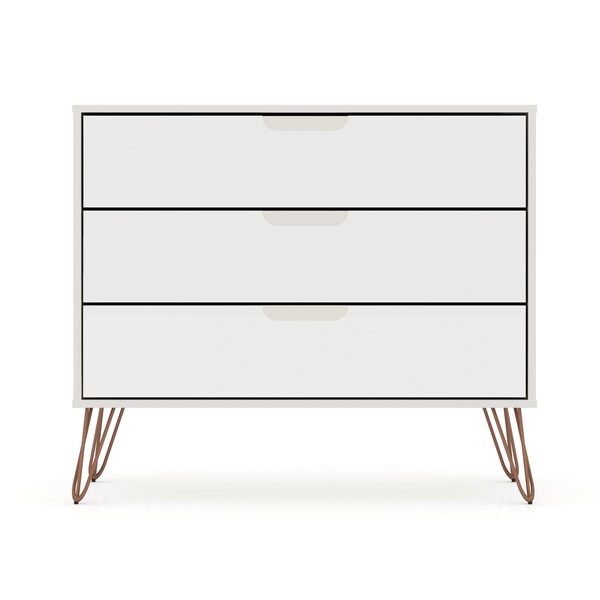 Manhattan Comfort Rockefeller Dresser, Off White - 103GMC8