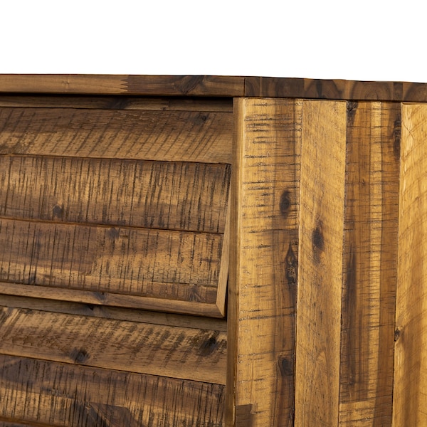 Armen Living Cusco Rustic Acacia 6 Drawer Dresser - LCCUDRAC