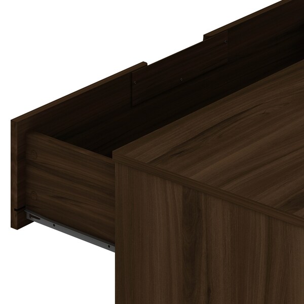 Manhattan Comfort Rockefeller 6-Drawer Double Low Dresser in Brown - 155GMC5