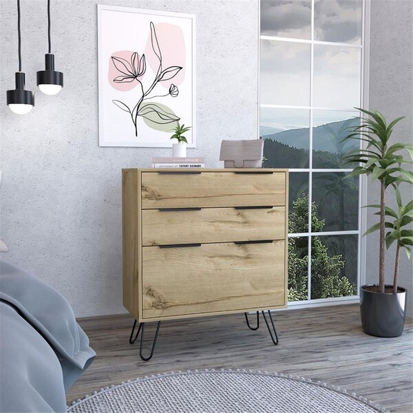 Depot E-Shop Begonia Dresser, Light Oak - DE-CLD7037