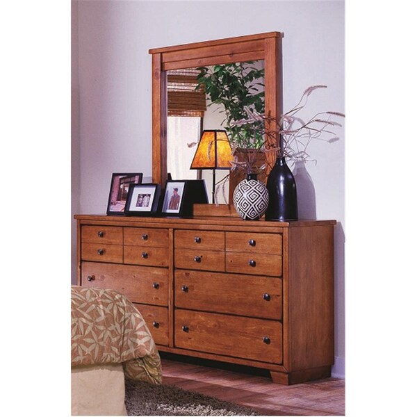 Progressive Furniture Diego Casual Style Dresser- Cinnamon Pine - 61652-23