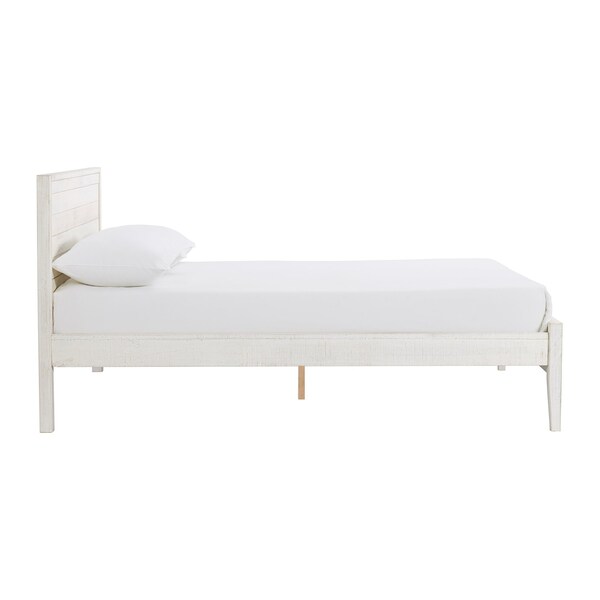 Alaterre Furniture Windsor 3-Piece Set with Panel Full Bed and 2 Nightstands, White - ANWI2131R4