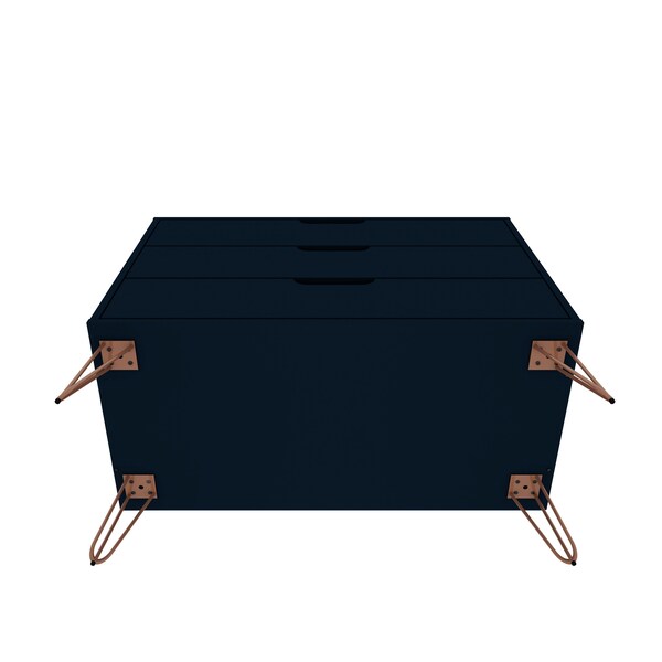 Manhattan Comfort Rockefeller Dresser, Tatiana Midnight Blue - 103GMC4