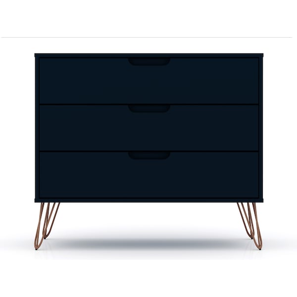 Manhattan Comfort Rockefeller Dresser, Tatiana Midnight Blue - 103GMC4