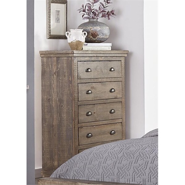 Progressive Furniture 53 x 38 x 18 in. Bedroom Chest - Weathered Gray - P635-14