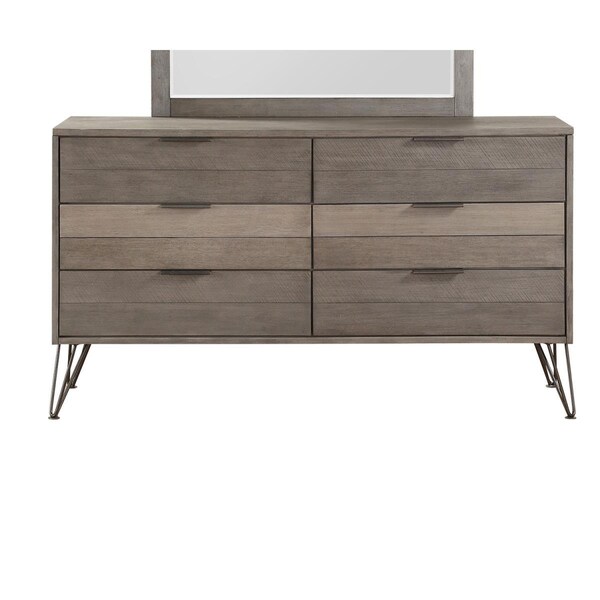Made4Mattress 35 x 17.75 x 63 in. Urbanite Dresser - Gray - MA2985617