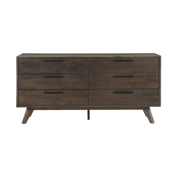 Seatsolutions Astoria Bedroom Dresser with 6 Drawers, Oak - SE2756422