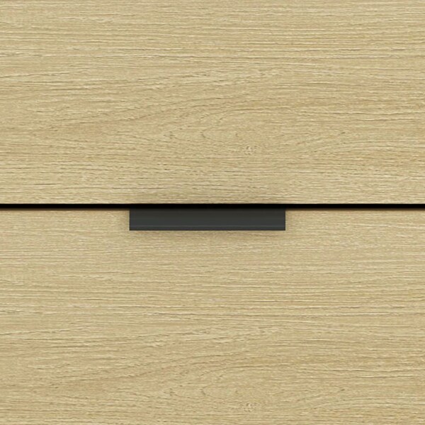 Manhattan Comfort Olivia 60in Double Dresser in Natural Oak and Black - DR010-NO
