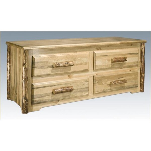 Montana Woodworks Montana Woodworks MWGCSC Glacier Country Sitting Chest with 4 Drawers - MWGCSC