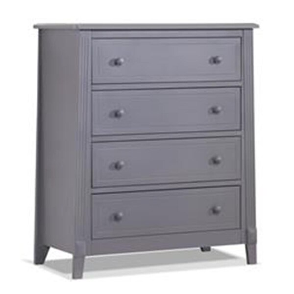 Sorelle Furniture Berkley 4 Drawer Chest, Gray - 4310-GR