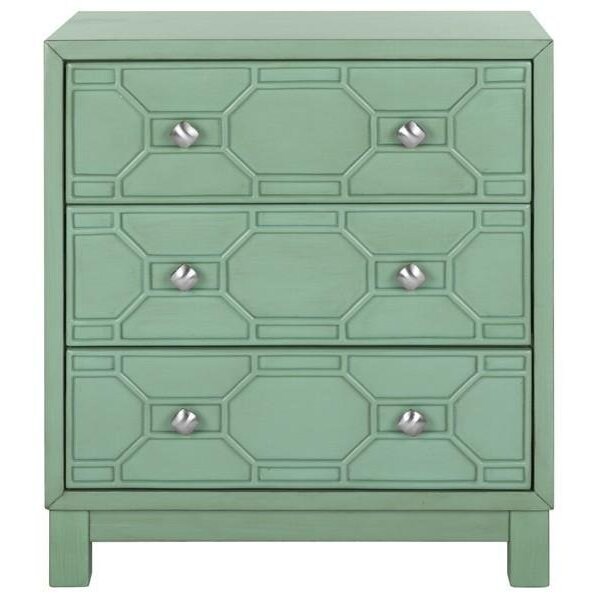 Safavieh Izumi 3 Drawer Chest, Turquoise - CHS9201A