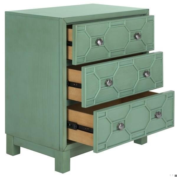 Safavieh Izumi 3 Drawer Chest, Turquoise - CHS9201A