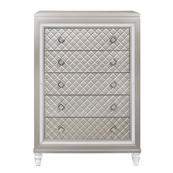 Global Furniture Usa Traditional Glam W/ ACRYLIC LEGS Paris Champagne Chest - 1380