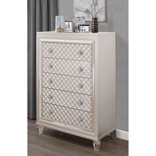 Global Furniture Usa Traditional Glam W/ ACRYLIC LEGS Paris Champagne Chest - 1380
