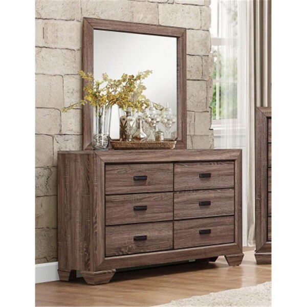 Home Elegance Beechnut Collection Dresser- Light Elm - 59 X 16.5 X 36.75 In. - 1904-5