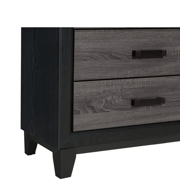 Global Furniture Usa Farmhouse Paper Lisbon Grey And Black Chest - 2273