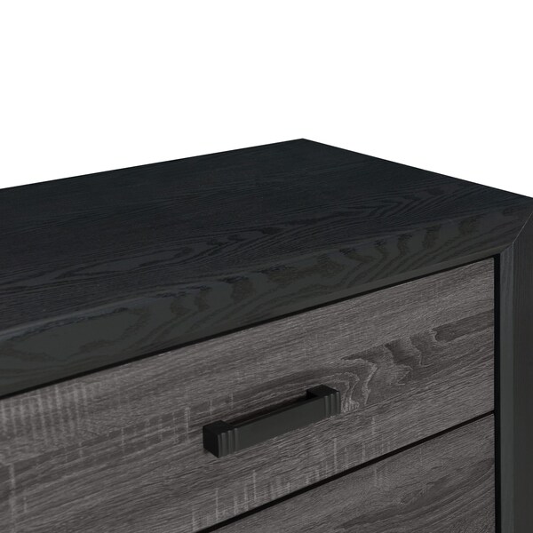 Global Furniture Usa Farmhouse Paper Lisbon Grey And Black Chest - 2273