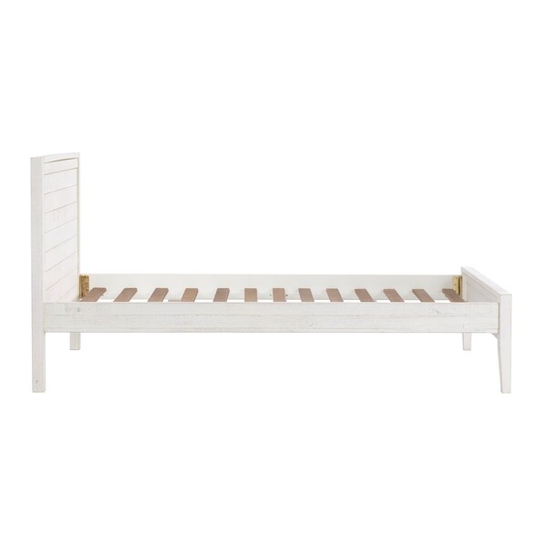 Alaterre Furniture Windsor 3-Piece Set with Panel Twin Bed and 2 Nightstands, White - ANWI1131R4