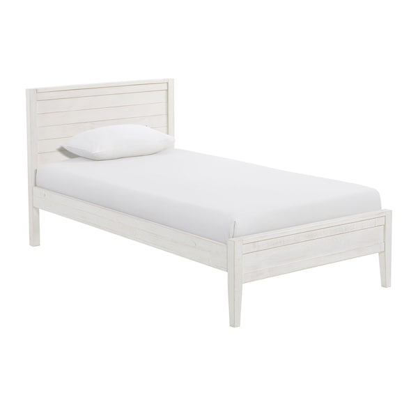 Alaterre Furniture Windsor 3-Piece Set with Panel Twin Bed and 2 Nightstands, White - ANWI1131R4