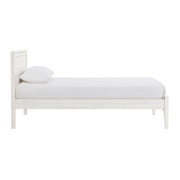 Alaterre Furniture Windsor 3-Piece Set with Panel Twin Bed and 2 Nightstands, White - ANWI1131R4